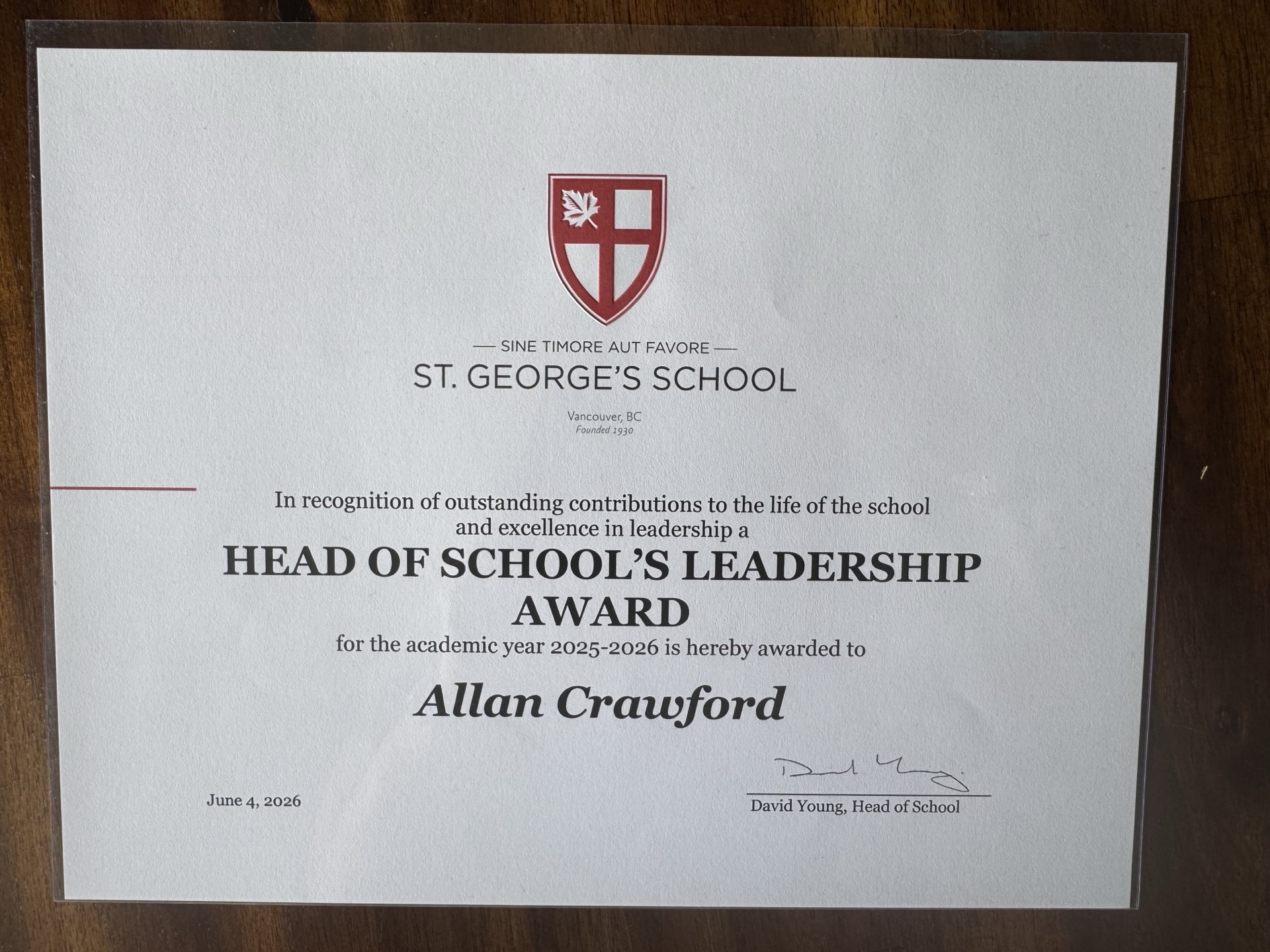 Award