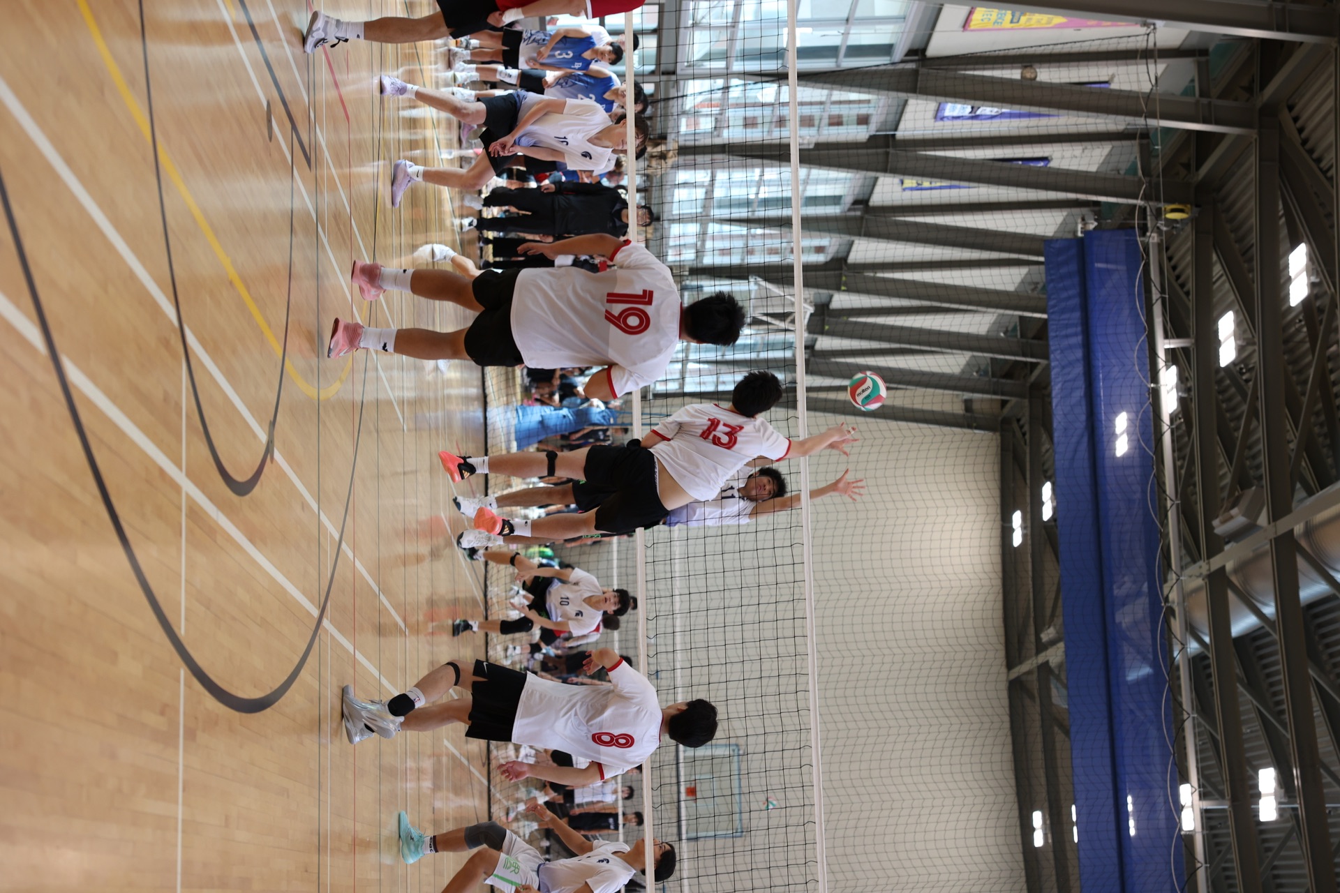 Allan playing volleyball at St. George's School